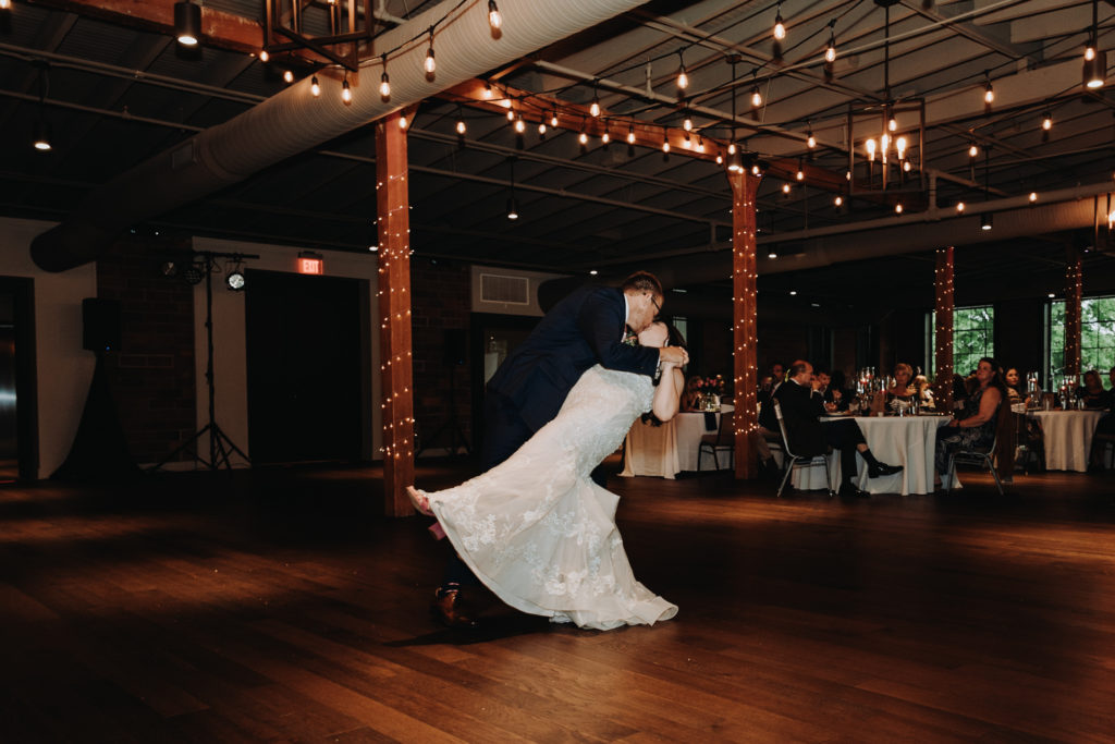 Bride and groom first dance 